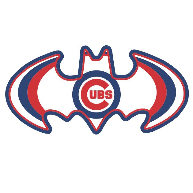 Chicago Cubs Batman Logo fabric transfer
